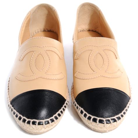 chanel espadrilles sheepskin|chanel espadrilles lambskin beige.